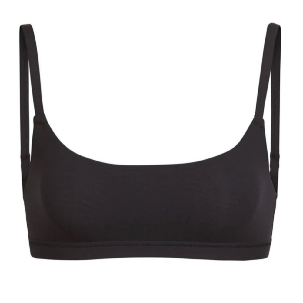 Skims Fits Everybody Scoop Neck Bralette New W/ Tags Onyx Size Xs